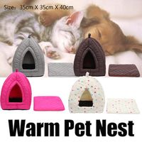 40CM Detachable Pet Puppy Bed Dog Cat Kennel Warm Mat