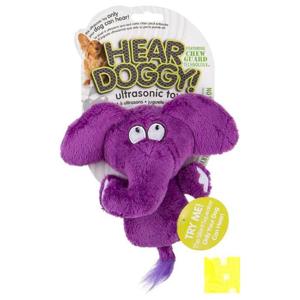 Hear Doggy Mini Flattie Elephant With Chew Guard Technology And Silent Squeak Tech Plush Dog Toy