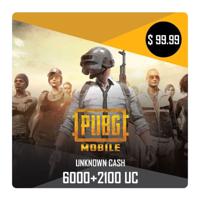 PUBG 6000 + 2100 UC 100USD Gift Card for PUBG Mobile (Digital Code)