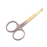 Round Stainless Steel Nose Hair Scissors Eyebrow False Eyelash Ear Trimmer Razor Remover Cutter Tool