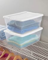 Sterilite Plastic Storage Lid Box - 16 Quart