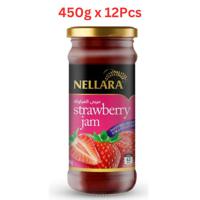 Nellara Strawberry Jam 450Gm Bottle (Pack of 12)