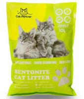 Cat Partner Bentonite Dust Free Clumping Litter 10L Green Apple