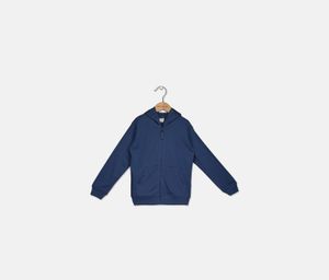 Kids Boys Full Zip Hoodie Sweater  Dark Blue