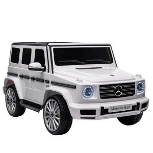 Mercedes Benz G500 Kids Car Ride-On Jeep - White (12V)