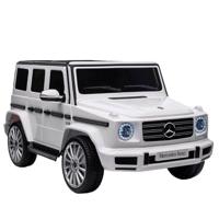 Mercedes Benz G500 Kids Car Ride-On Jeep - White (12V)