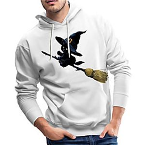 Men's Unisex Pullover Hoodie Sweatshirt Graphic Prints Witch Print Sports  Outdoor Casual Daily Hot Stamping Basic Designer Hoodies Sweatshirts  Blushing Pink Gray White Lightinthebox