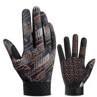 INBIKE Winter Gloves Bike Gloves Cycling Gloves Touch Gloves Winter Full Finger Gloves Anti-Slip Windproof Warm Breathable Sports Gloves Mountain Bike MTB Road Cycling Cycling / Bike Green Yellow miniinthebox - thumbnail