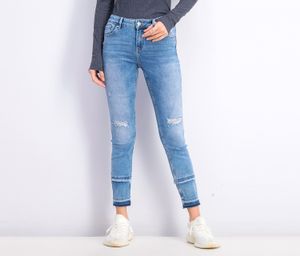 Womens Five Pocket Jeans  Blue Wash