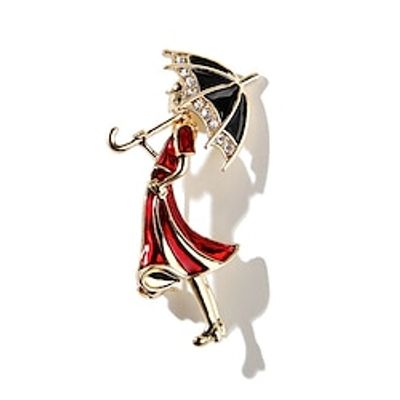 Women's AAA Cubic Zirconia Brooches Classic Cartoon Characters Happy Stylish Trendy Brooch Jewelry Gold For Street Date Lightinthebox Women's AAA Cubic Zirconia Brooches Classic Cartoon Characters Happy Stylish Trendy Brooch Jewelry Gold For Street Date Lightinthebox