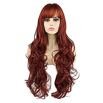 Wigs Women Long Wigs For White Women Smooth And Not Tangled Womens Wigs Real Hair Wig Black Wavy Wigs For Girls Ladies 28Grey Silver Synthetic Natural Party Curly Wigs With Bangs Lightinthebox