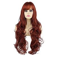 Wigs Women Long Wigs For White Women Smooth And Not Tangled Womens Wigs Real Hair Wig Black Wavy Wigs For Girls Ladies 28Grey Silver Synthetic Natural Party Curly Wigs With Bangs Lightinthebox - thumbnail