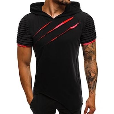 Men's Hoodie Pullover Hoodie Sweatshirt Solid Color Daily Holiday Going out non-printing Casual Streetwear Hoodies Sweatshirts  Wine Red White Black miniinthebox