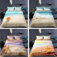 Beach Duvet Cover Set Quilt Bedding Sets Comforter Cover,Queen/King Size/Twin/Single/(Include 1 Duvet Cover, 1 Or 2 Pillowcases Shams),3D Prnted miniinthebox Beach Duvet Cover Set Quilt Bedding Sets Comforter Cover,Queen/King Size/Twin/Single/(Include 1 Duvet Cover, 1 Or 2 Pillowcases Shams),3D Prnted miniinthebox