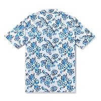 Men's Shirt Graphic Prints Totem Leaves Turndown Blue 3D Print Casual Going out Short Sleeves Button-Down Print Clothing Apparel Tropical Designer Casual Hawaiian Lightinthebox - thumbnail