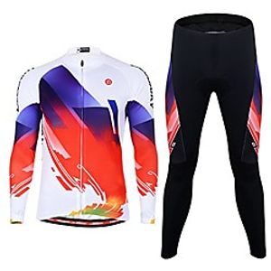 men's cycling jersey creative cycling shirt with 3d silicone padded cycling pants, white-phantom Lightinthebox