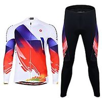 men's cycling jersey creative cycling shirt with 3d silicone padded cycling pants, white-phantom Lightinthebox - thumbnail