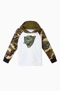 Tiger Camo Cotton Jersey Hoodie