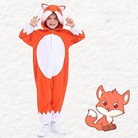 Kid's Kigurumi Pajamas Nightwear Camouflage Fox Animal More Costumes Animal Onesie Pajamas One Piece polyester fibre Cosplay For Boys and Girls Masquerade Animal Sleepwear Cartoon miniinthebox - thumbnail