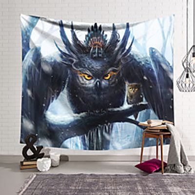 Wall Tapestry Art Decor Blanket Eagle Curtain Hanging Home Bedroom Living Room Decoration and Fantasy and Animal miniinthebox