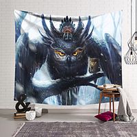 Wall Tapestry Art Decor Blanket Eagle Curtain Hanging Home Bedroom Living Room Decoration and Fantasy and Animal miniinthebox - thumbnail