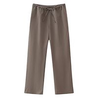 Women's Wide Leg Pants Trousers Full Length Fashion Streetwear Street Daily Khaki XS S Fall Winter Lightinthebox - thumbnail