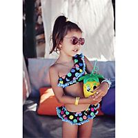 Kids Girls' Clothing Set Sleeveless Navy Blue Polka Dot Print Active Regular 2-6 Years Lightinthebox - thumbnail