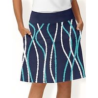Women's Tennis Skirts Golf Skirts Yellow Red Blue Sun Protection Tennis Clothing Ladies Golf Attire Clothes Outfits Wear Apparel miniinthebox