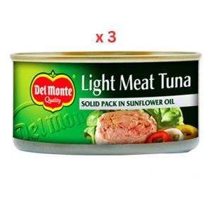 Del Monte Lt Tuna In Sunflower Oil 3X185G