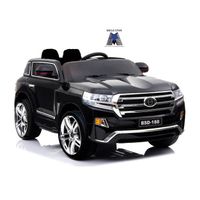 Megastar Ride On 2 Seater Toyota Land Cruiser Style 12 V SUV Car - Black (UAE Delivery Only)