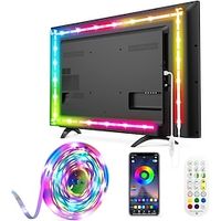 Led Lights for Bedroom 33ft Led Chasing Effect Dream ICRGB Light Strip USB Smart Light Strips APP Control Music Sync Color Changing Led Strip Lights with Remote for Home christmas Decoration Lightinthebox - thumbnail