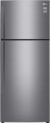 LG Top Freezer Refrigerator 438 Litres Smart Inverter Compressor Door Cooling Multi AirFlow - GR-C619HLCL