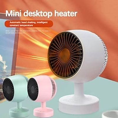 Space Heater For Indoor UseMini Electric Portable Efficient Personal Shaking Head Heater For Office Bathroom Desk BedroomOverheat Protection Lightinthebox