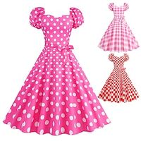 Retro Vintage 1950s A-Line Dress Swing Dress Flare Dress Women's Girls' Cosplay Costume Masquerade Party  Evening Dress Lightinthebox - thumbnail