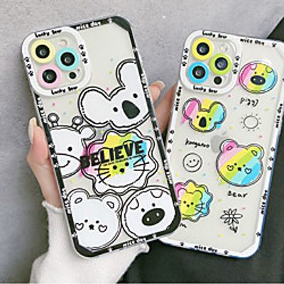 Phone Case For Apple Back Cover iPhone 12 Pro Max 11 SE 2020 X XR XS Max 8 7 Shockproof Dustproof Cartoon Graphic TPU Lightinthebox