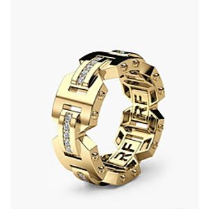 Women Band Ring Classic Rose Gold Gold Copper Joy Knife Edge Stylish 1pc 6 7 8 9 10 / Women's / Men's / Promise Ring miniinthebox