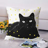 Double Side Cushion Cover 1PC Soft Decorative Square Throw Pillow Cover Cushion Case Pillowcase for Sofa Bedroom Superior Quality Machine Washable miniinthebox - thumbnail