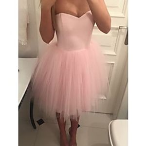 A-Line Homecoming Dresses Tiered Plisse Dress Graduation Short  Mini Sleeveless Strapless Tulle with Ruffles 2023 Lightinthebox