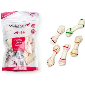 Vadigran White Knotted Chewing Bone Mixcolor150G/11,25Cm(5)