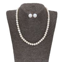 Sri Jagdamba Pearls Cherry 1 Line Potato Pearl Set - JPJUN-20-166 - thumbnail