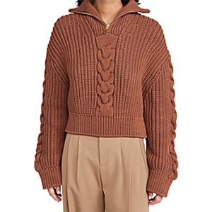 Women's Pullover Knitted Solid Color Stylish Chunky Cotton Long Sleeve Sweater Cardigans Turtleneck Fall Winter Khaki White / Going out miniinthebox