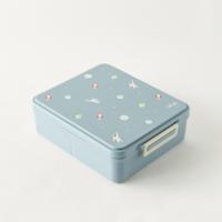 Citron Printed Sectioned Lunch Box with Clip Lock Closure and Food Jar