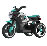 Megastar Ride On 6 V Rapid Fire Motorcycle Trike For Kids - Blue (UAE Delivery Only)