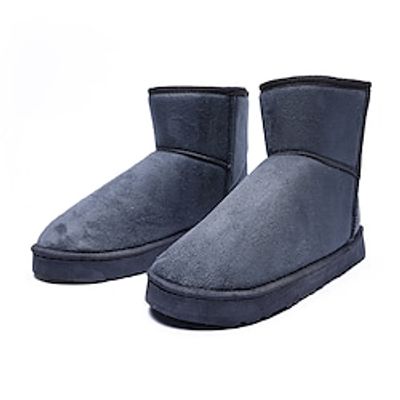 Men's Boots Snow Boots Fleece lined Casual Classic Outdoor Daily PU Booties  Ankle Boots Black Yellow Brown Winter Fall Lightinthebox