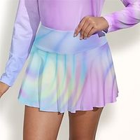 Women's Tennis Skirts Golf Skirts Breathable Quick Dry Moisture Wicking Tennis Clothing Golf Apparel Regular Fit 2 in 1 Golf Tee Pocket Printed Summer Tennis Golf Pickleball miniinthebox - thumbnail