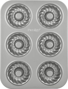 Prestige Non Stick Mini Fluted Mold Pan, Grey, PR46178