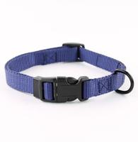 Helepet Nylon Plain Dog Collar Blue Small