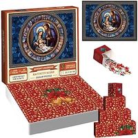 Advent Calendar 2023,Nativity Scene Jigsaw Puzzle 1000 Pieces,Puzzles Jigsaw Countdown Calendar for Christmas Gifts,24 Boxes Puzzles for Countdown, Xmas Gift Belen Decoration miniinthebox - thumbnail