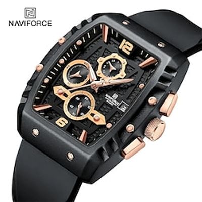 NAVIFORCE Brand New Design Men's Watches Silicone Band Military Quartz Wristwatches Fashion Waterproof Clock miniinthebox