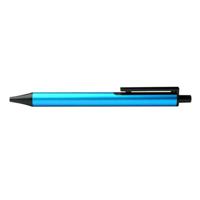 Kaco Tube Gel Pen/Black Barrel/Black Clip/0.5mm Blue Ink